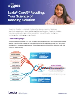 Lexia® Core5® Reading: Your Science of Reading Solution Cover