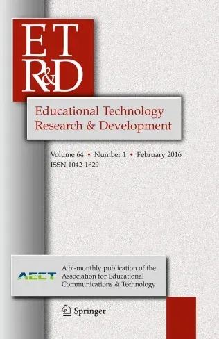 Cover of the journal Educational Technology Research & Development, Volume 64, Number 1, February 2016.