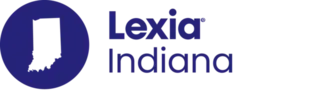 Lexia Indiana logo with Indiana state outline in a blue circle next to the words Lexia Indiana.