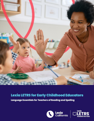 LETRS for Early Childhood Educators for CA cover
