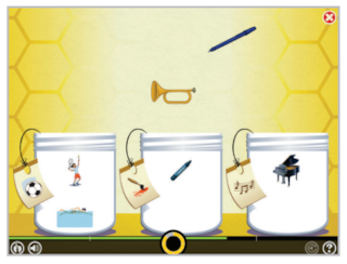 Lexia Core5 Reading screen capture showing a picture-based activity designed to build academic vocabulary