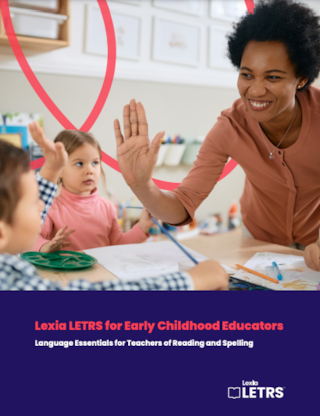 Lexia LETRS for Early Childhood Educators brochure