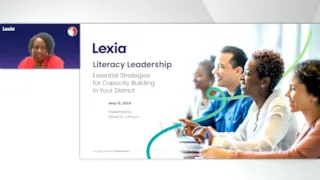 Literacy Leadership Webinar Screengrab