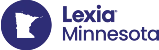 Lexia Minnesota logo with a state outline inside a purple circle next to the text Lexia Minnesota.
