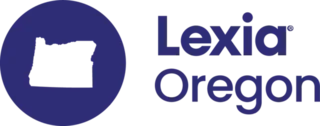 Lexia Oregon logo with a dark circle containing Oregons outline, next to the text Lexia Oregon in bold font.