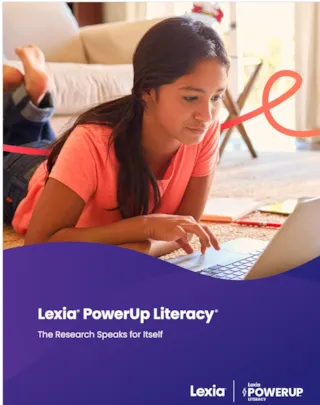 Lexia PowerUp Literacy Brochure Cover