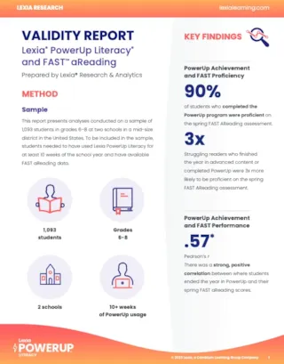 PowerUp Validity Report Cover