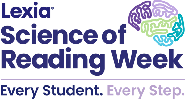 Lexia Science of Reading Week logo with a colorful brain graphic and the slogan Every Student. Every Step.