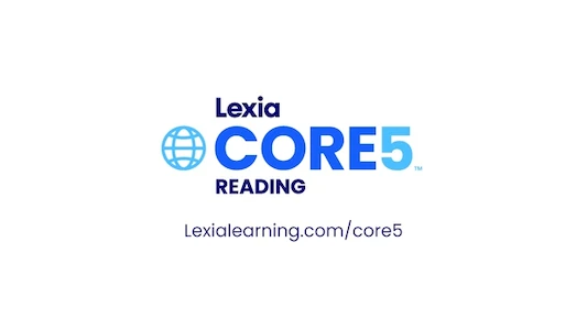 Lexia Core5 Reading logo with a globe icon and the website Lexialearning.com/core5 below.
