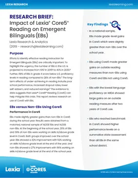 Research Brief Core5 Impact on EBs