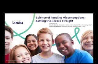 Science of Reading Misconceptions Webinar Intro Screen