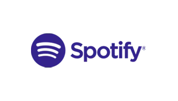Green circle with black sound wave icon, representing the Spotify logo.