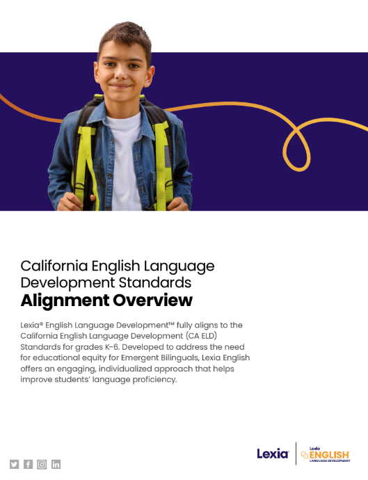 Lexia® English Language Development™ and California English Language