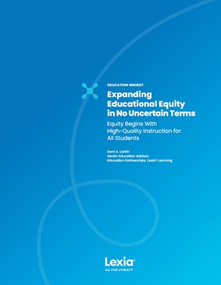 Expanding Educational Equity in No Uncertain Terms